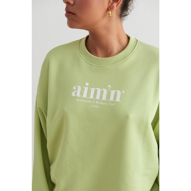 Femme Sweat-shirt French Terry Vert Clair