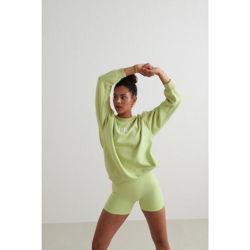 Femme Sweat-shirt French Terry Vert Clair