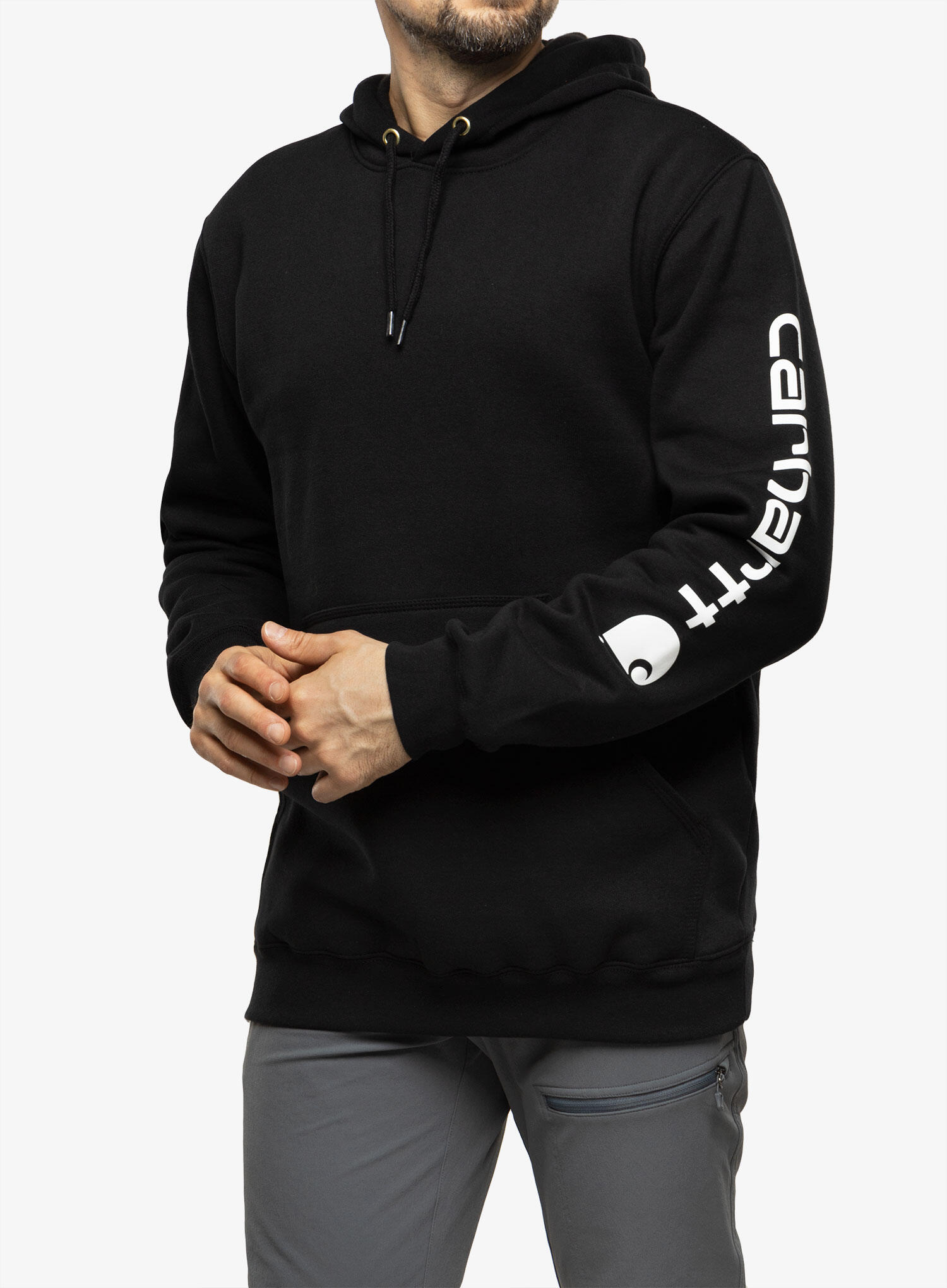 Bluza z kapturem męska Carhartt Sleeve Logo Hooded Sweatshirt 3/7