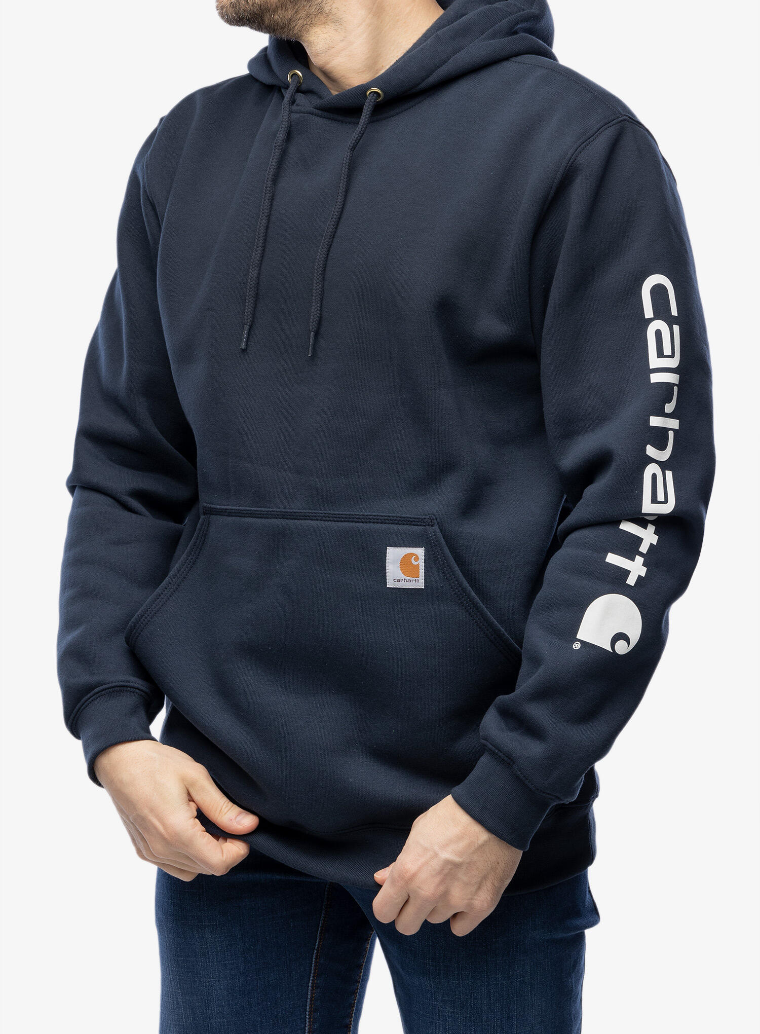 Bluza z kapturem męska Carhartt Sleeve Logo Hooded Sweatshirt 3/7
