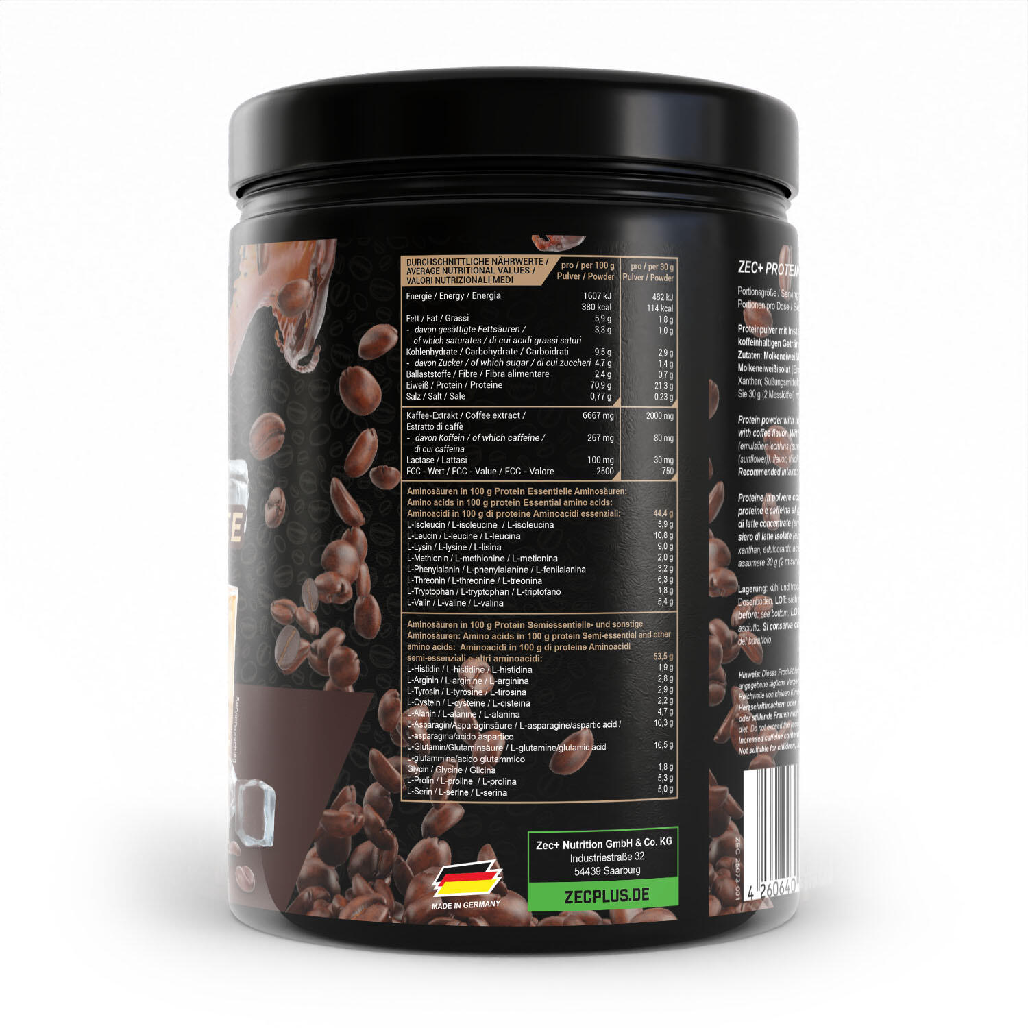 Zec+ Protein Coffee (450g) Iced Coffee - Aliments fonctionnels 2/3
