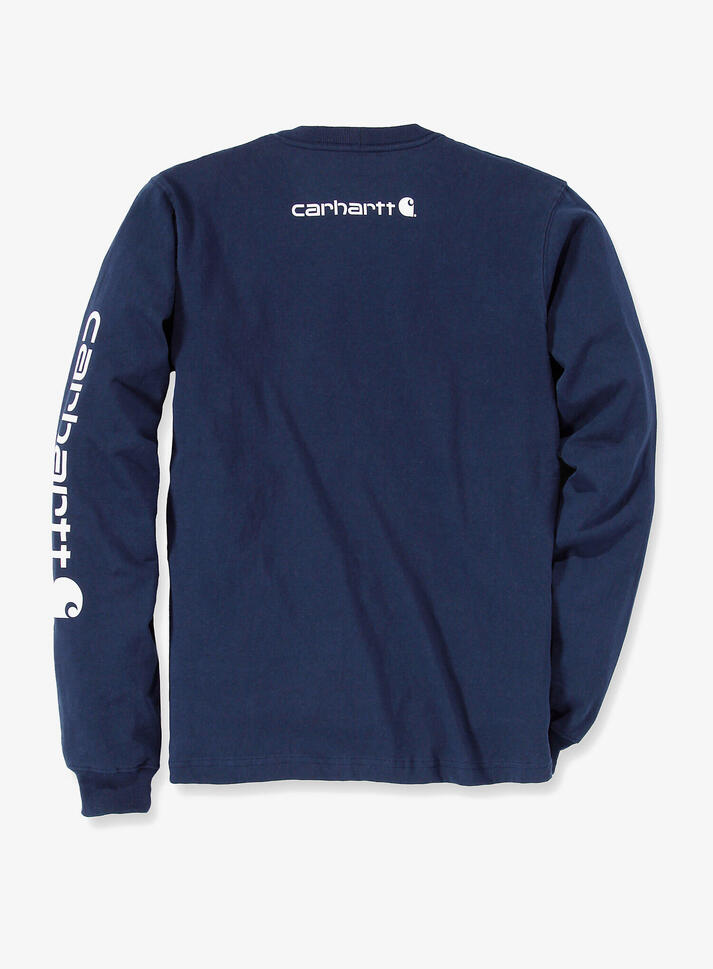 Koszulka z długim rękawem męska Carhartt Sleeve Logo T-Shirt L/S