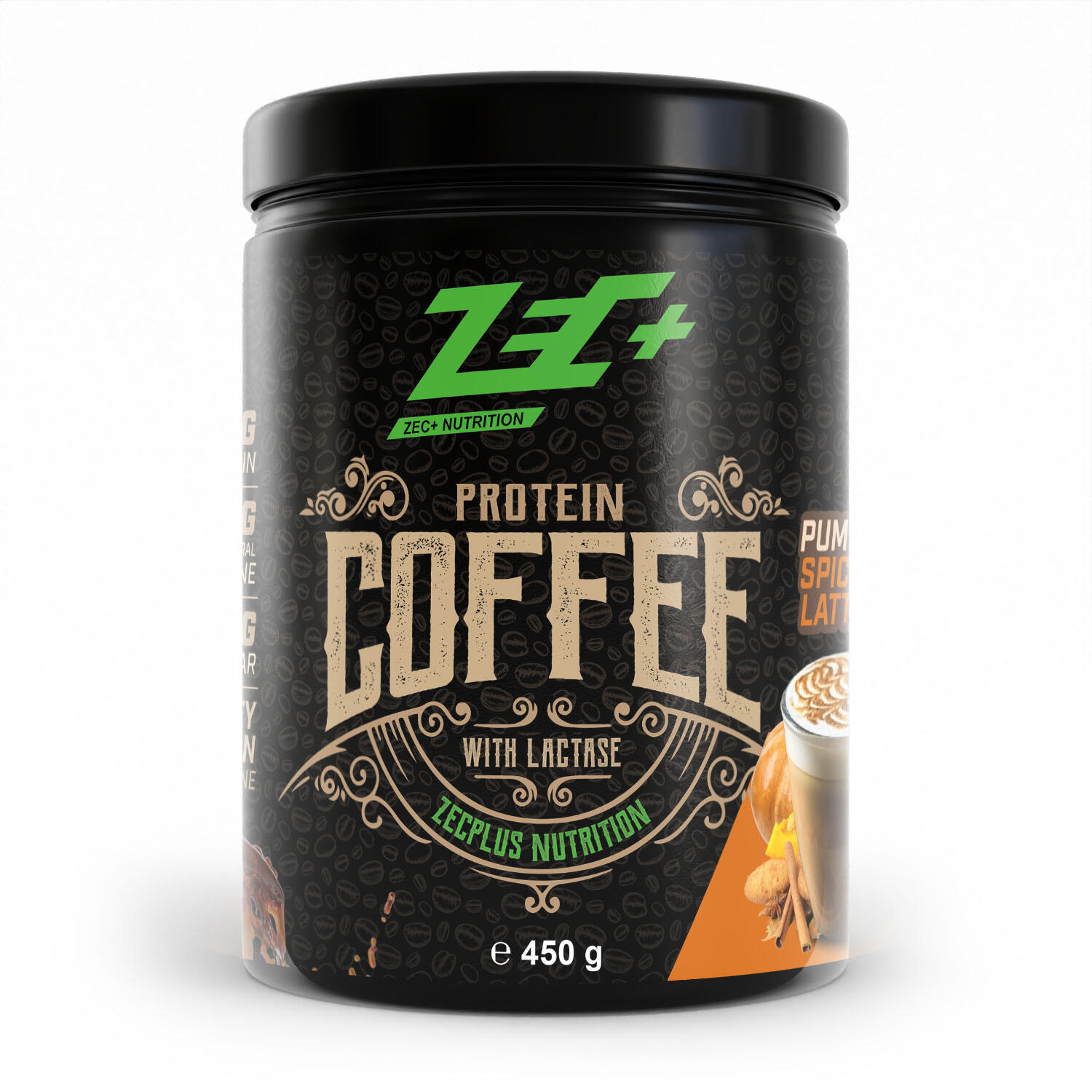 ZEC+ NUTRITION Zec+ Protein Coffee (450g) Pumpkin Spiced Latte - Functionele voeding
