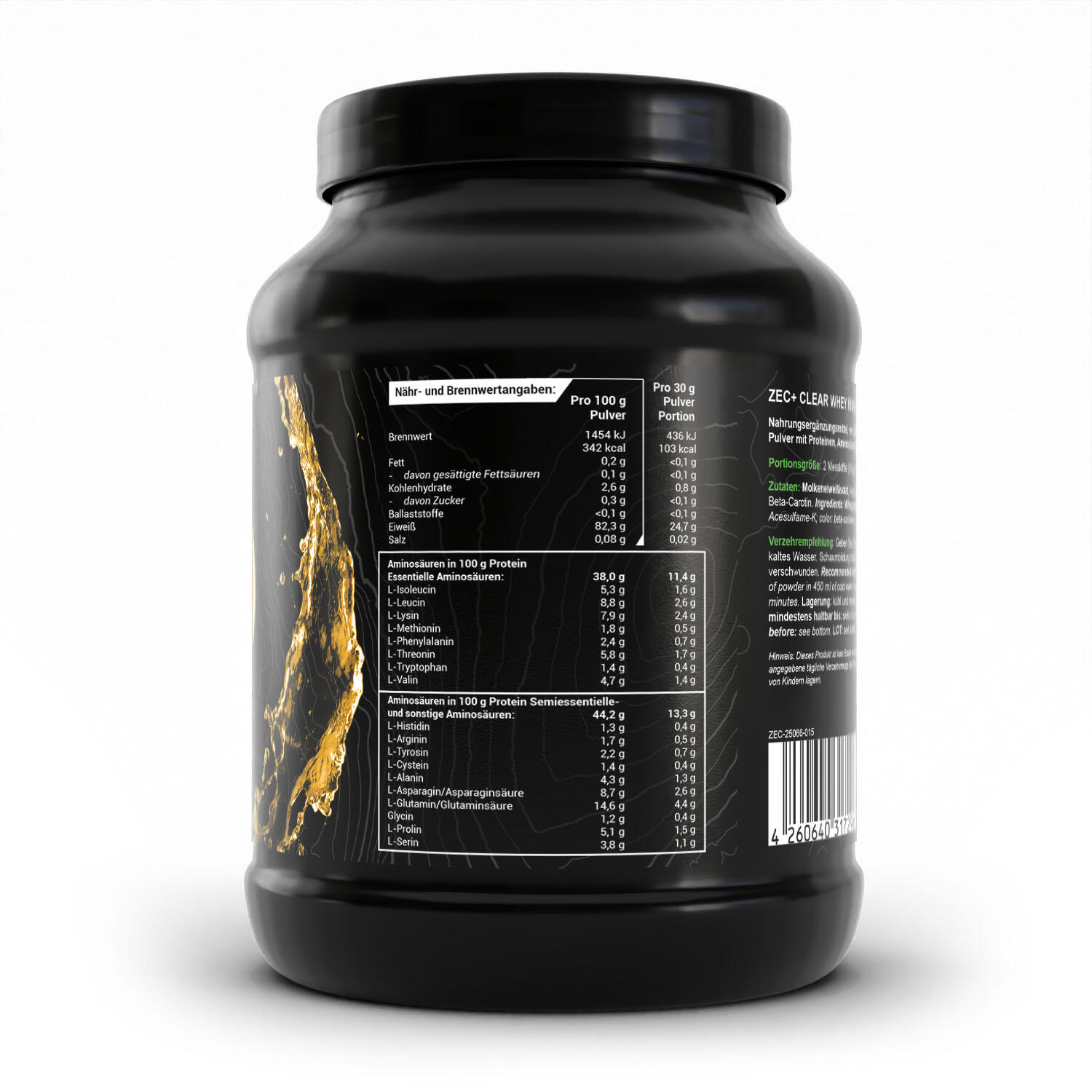 Zec+ Clear Whey Isolate (450g) Orange Juice - Protéines - Protéines claires 2/3