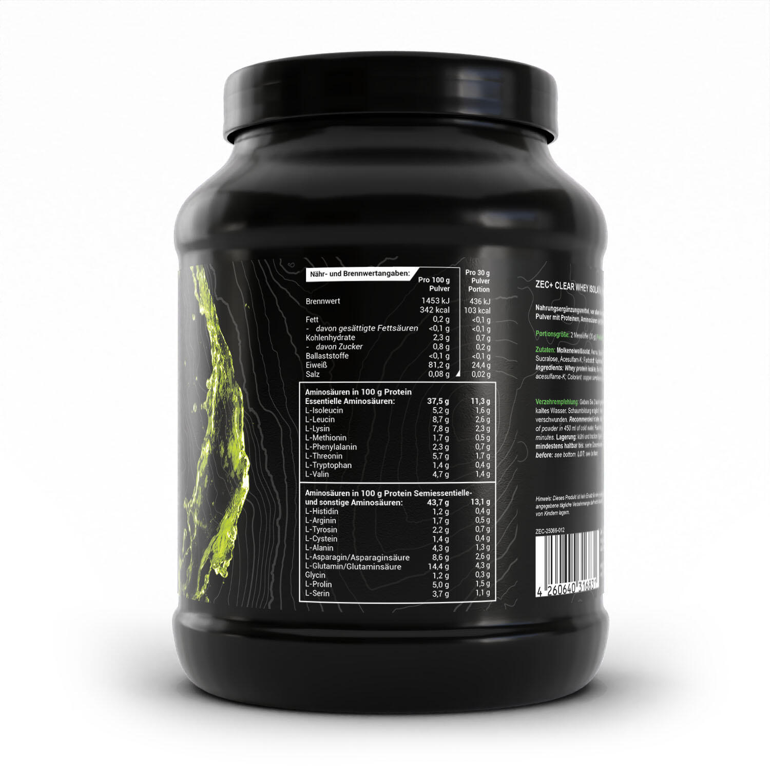 Zec+ Clear Whey Isolate (900g) Sour Apple - Protéines - Protéines claires 2/3
