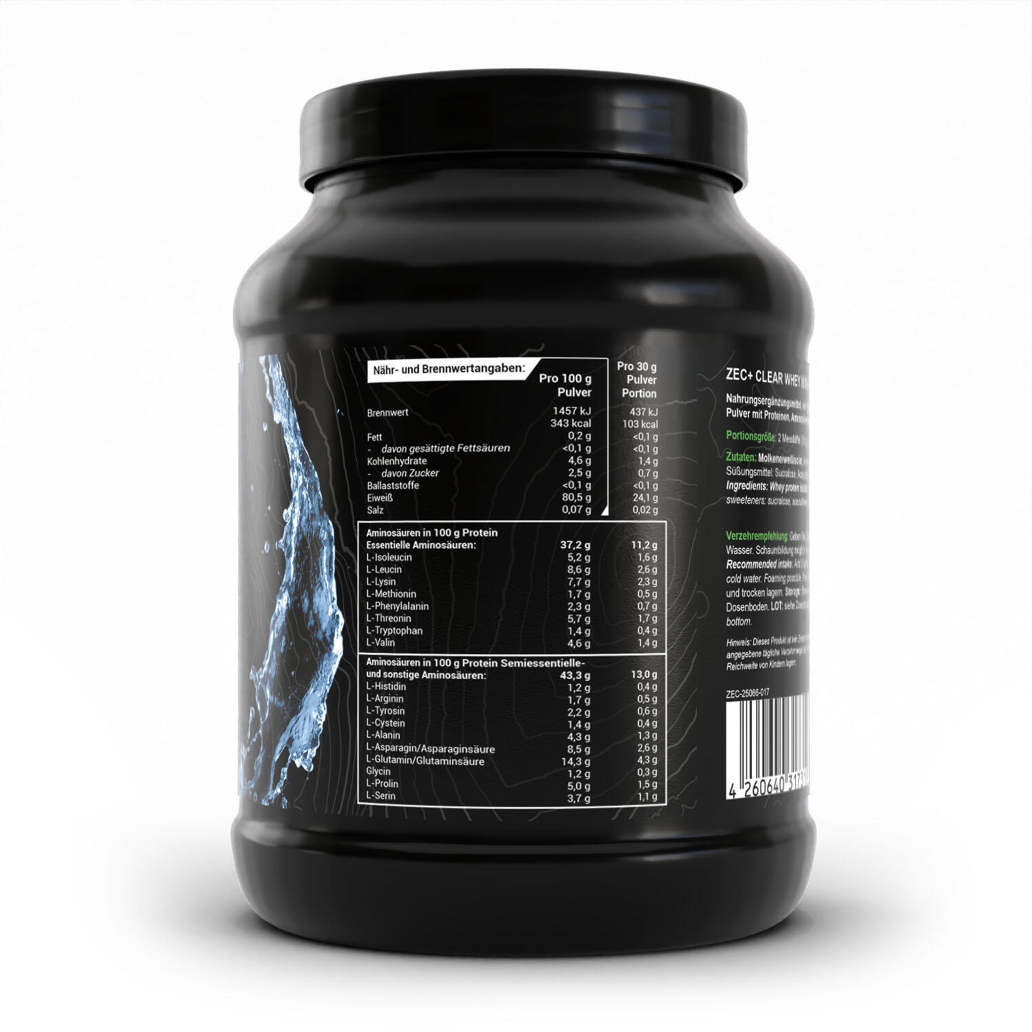 Zec+ Clear Whey Isolate (450g) Blueberry Coconut - Protéines - Protéines claires 2/3