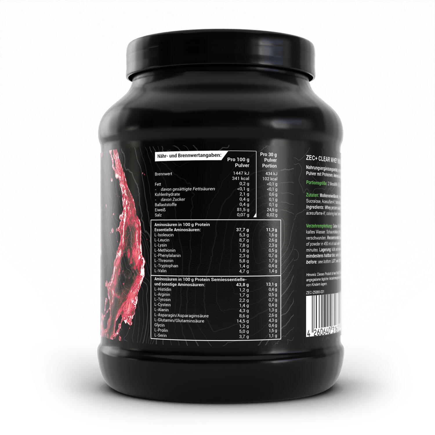 Zec+ Clear Whey Isolate (450g) Watermelon - Protéines - Protéines claires 2/3