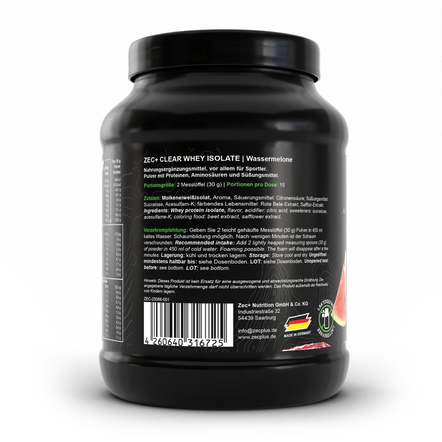 Zec+ Clear Whey Isolate (450g) Watermelon - Protéines - Protéines claires 3/3