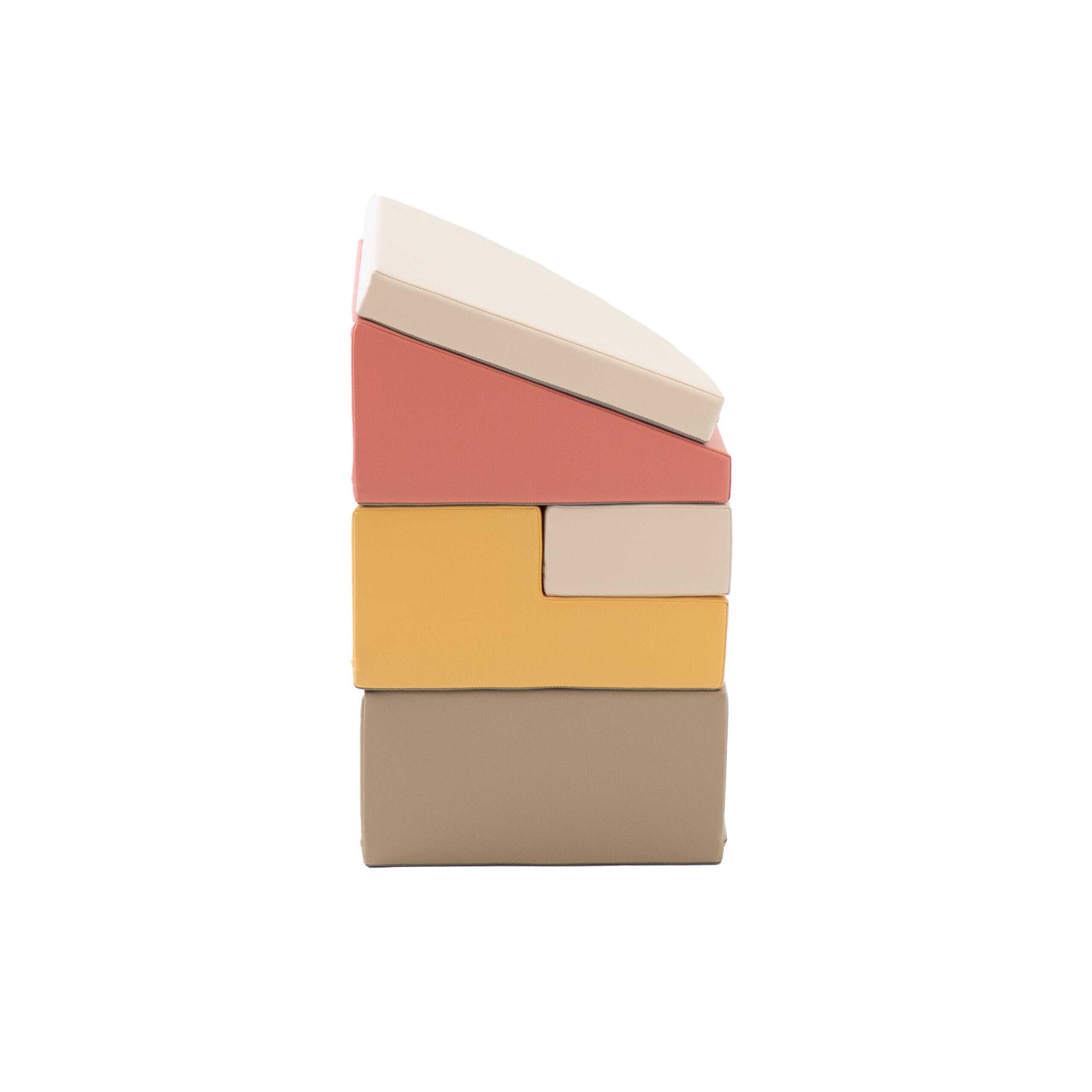Blocchi per Bambini in Schiuma, Kit di attività Soft Play, beige-rosa 6/7
