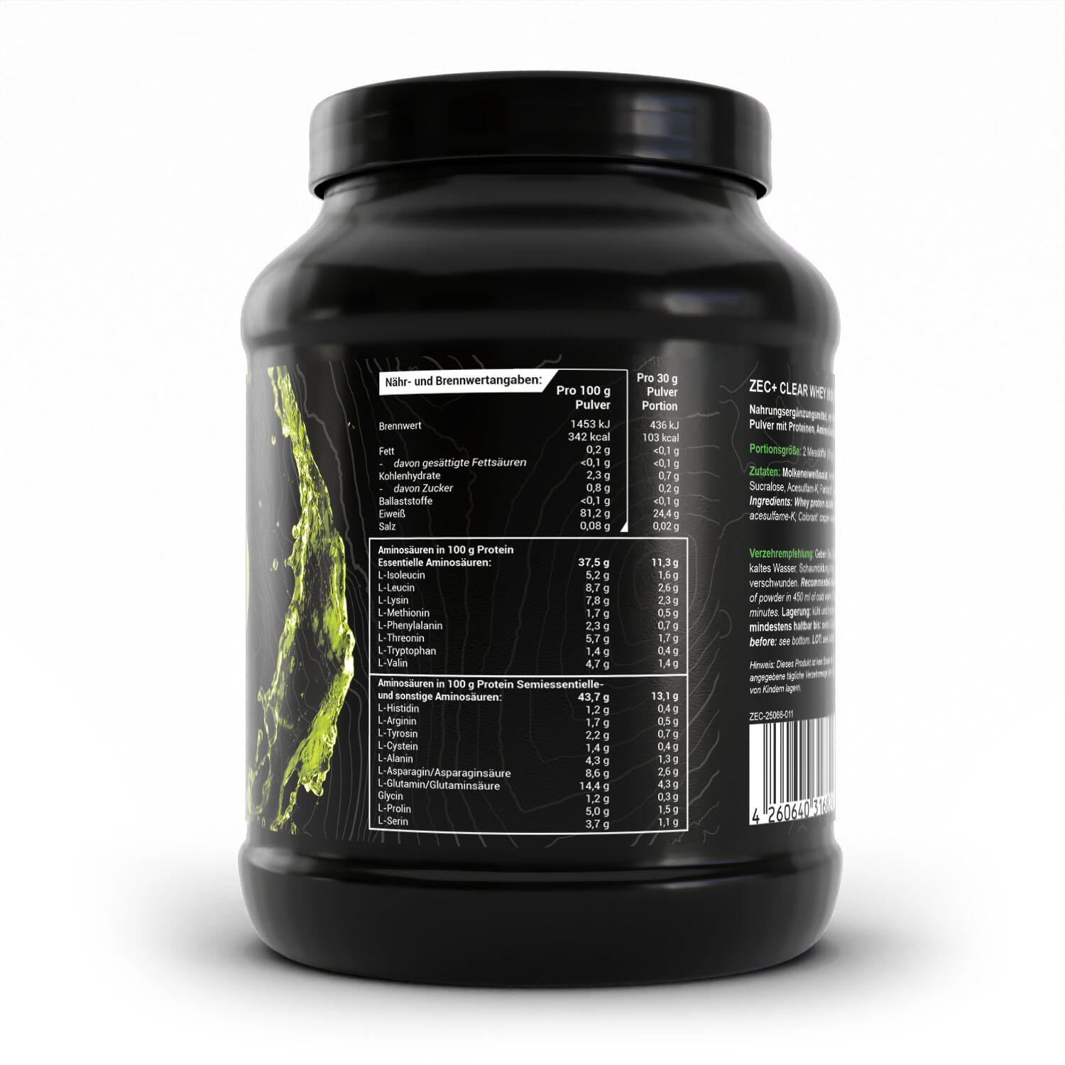 Zec+ Clear Whey Isolate (450g) Sour Apple - Protéines - Protéines claires 2/3
