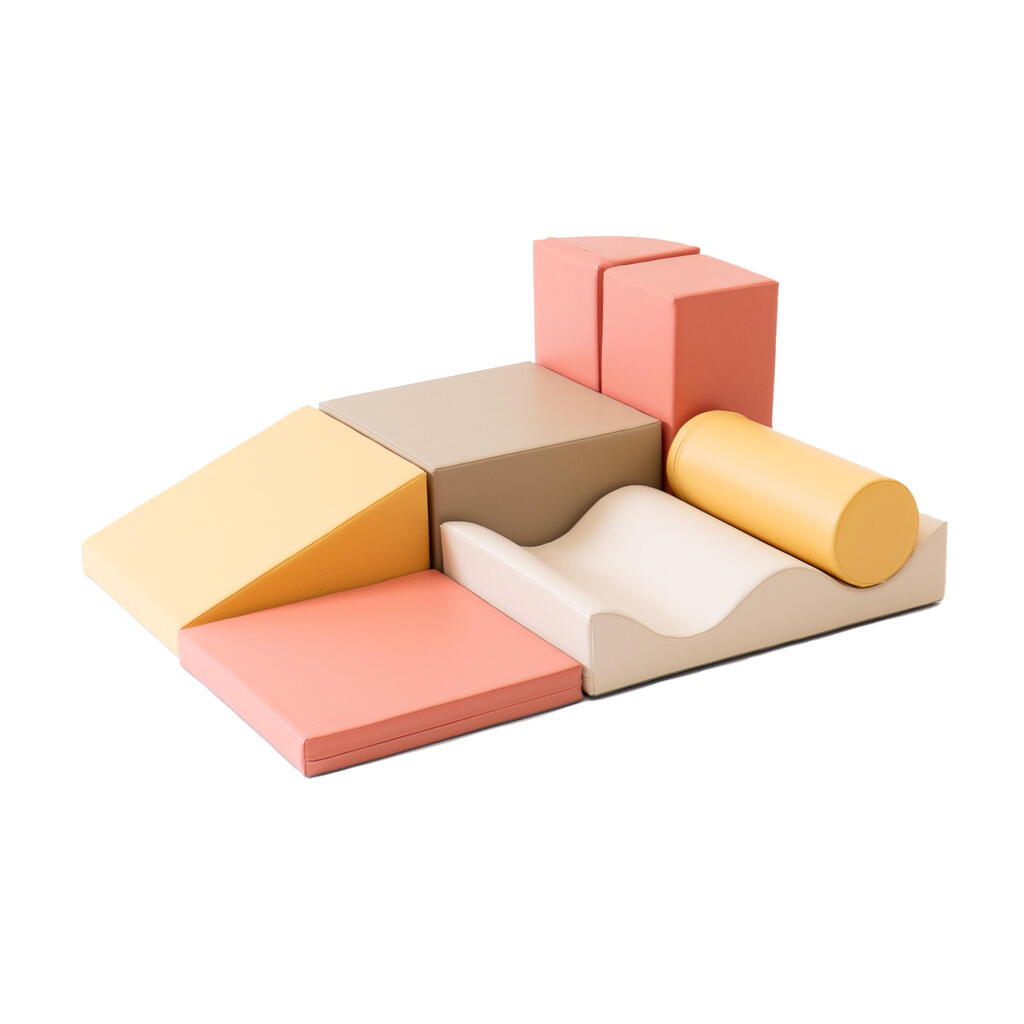 Soft Play Set Discoverer, Beige Pink