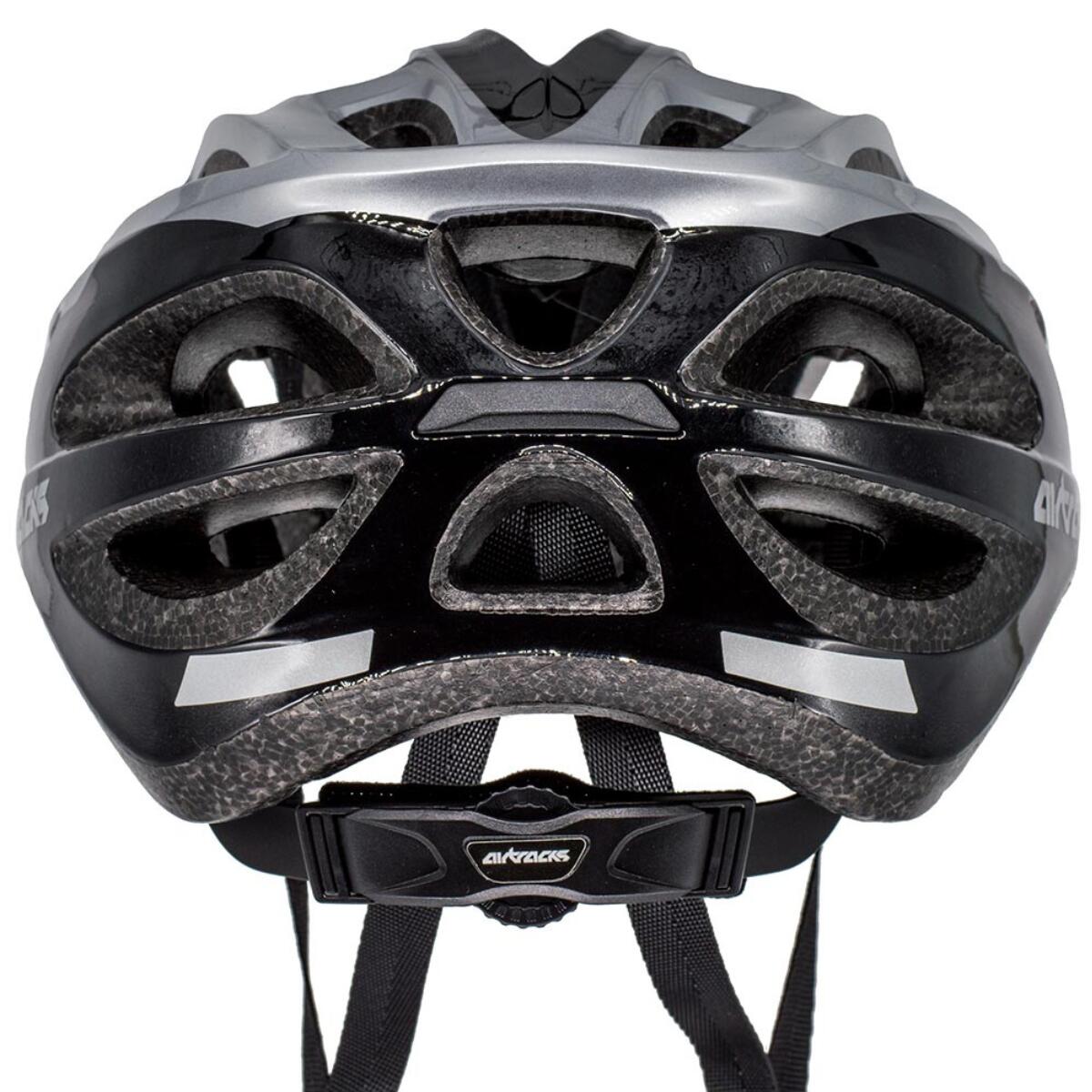 Fahrradhelm Master RD-10 Schwarz-Silber - Herren und Damen 3/4