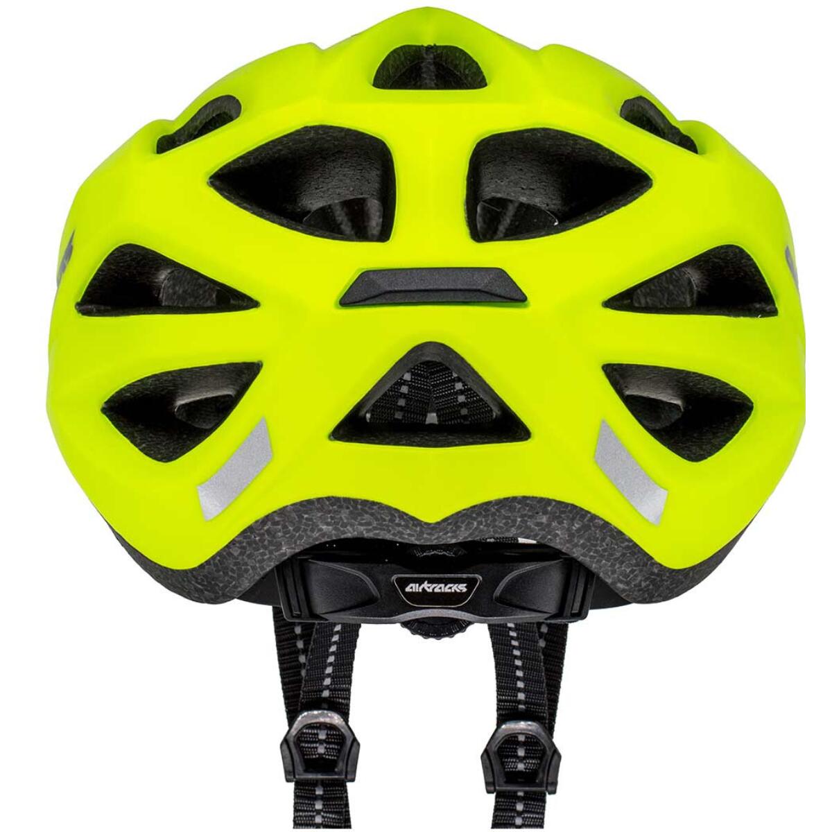 Fahrradhelm Savage KJ-201 Green Neon Matt - Herren und Damen 3/4