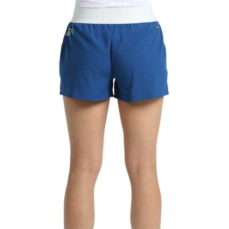 Short femme Bullpadel Berbi BLEU taille élastique large 5/5