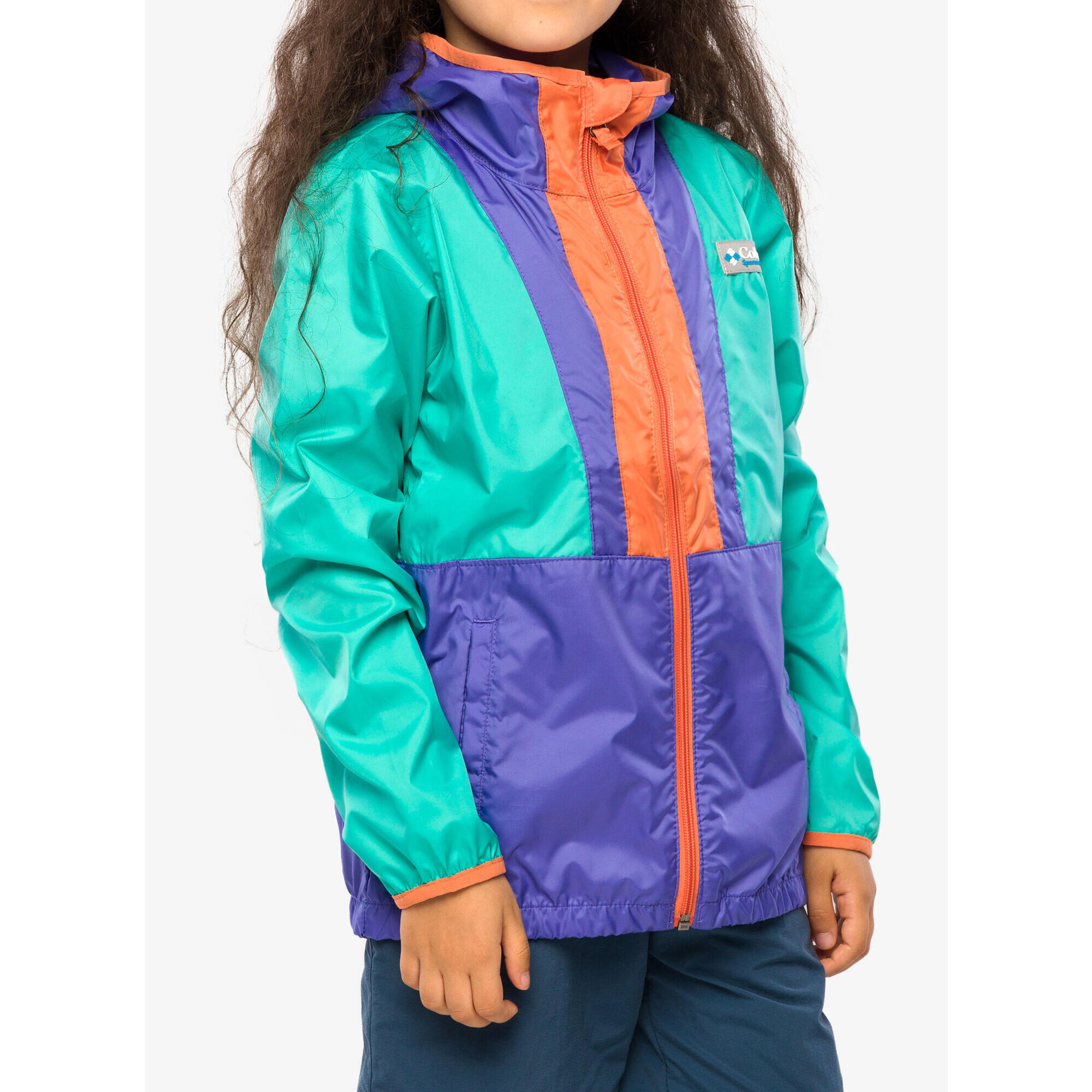 Kurtka wiatrówka dziewczęca Columbia Back Bowl Hooded Windbreaker