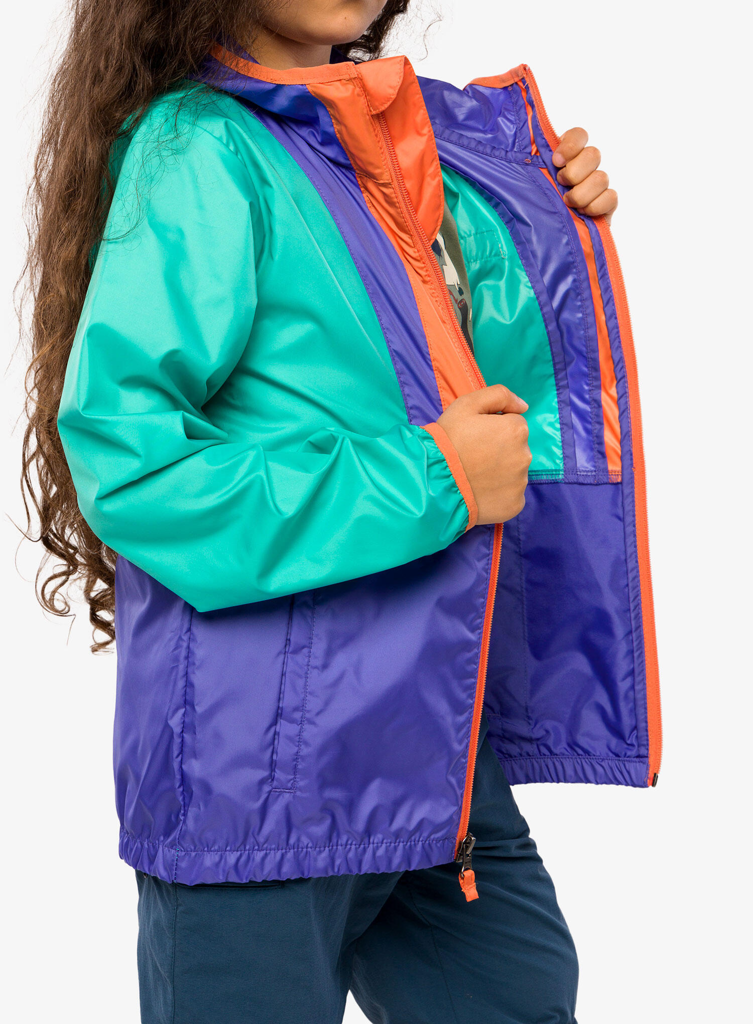 Kurtka wiatrówka dziewczęca Columbia Back Bowl Hooded Windbreaker 5/7