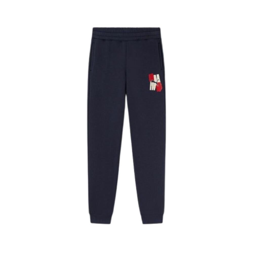 Calças puma ess+ graphic para criança. 686898 75 azul marinho