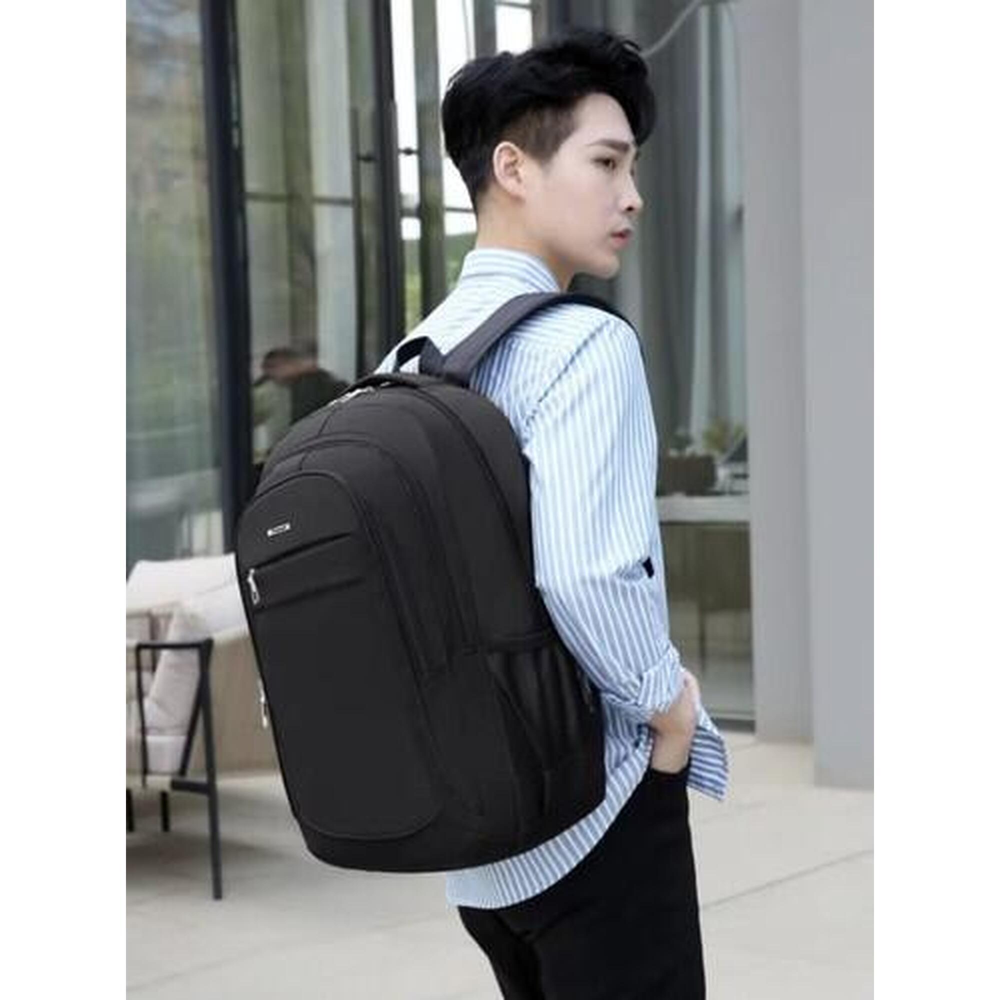 Rucsac școlar de 38 litri cu compartiment pentru laptop - Negru