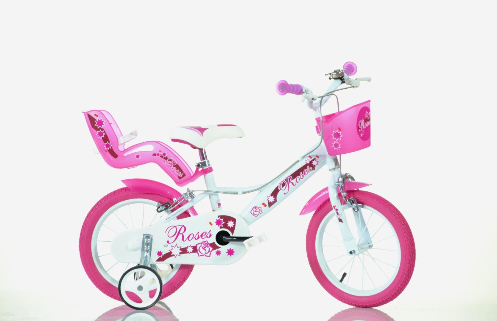 F.LLI SCHIANO SCH ROSES 14″, bicicletta per bambini, con accessori