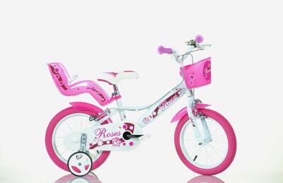 SCH ROSES 12″. bicicletta per bambini. con accessori