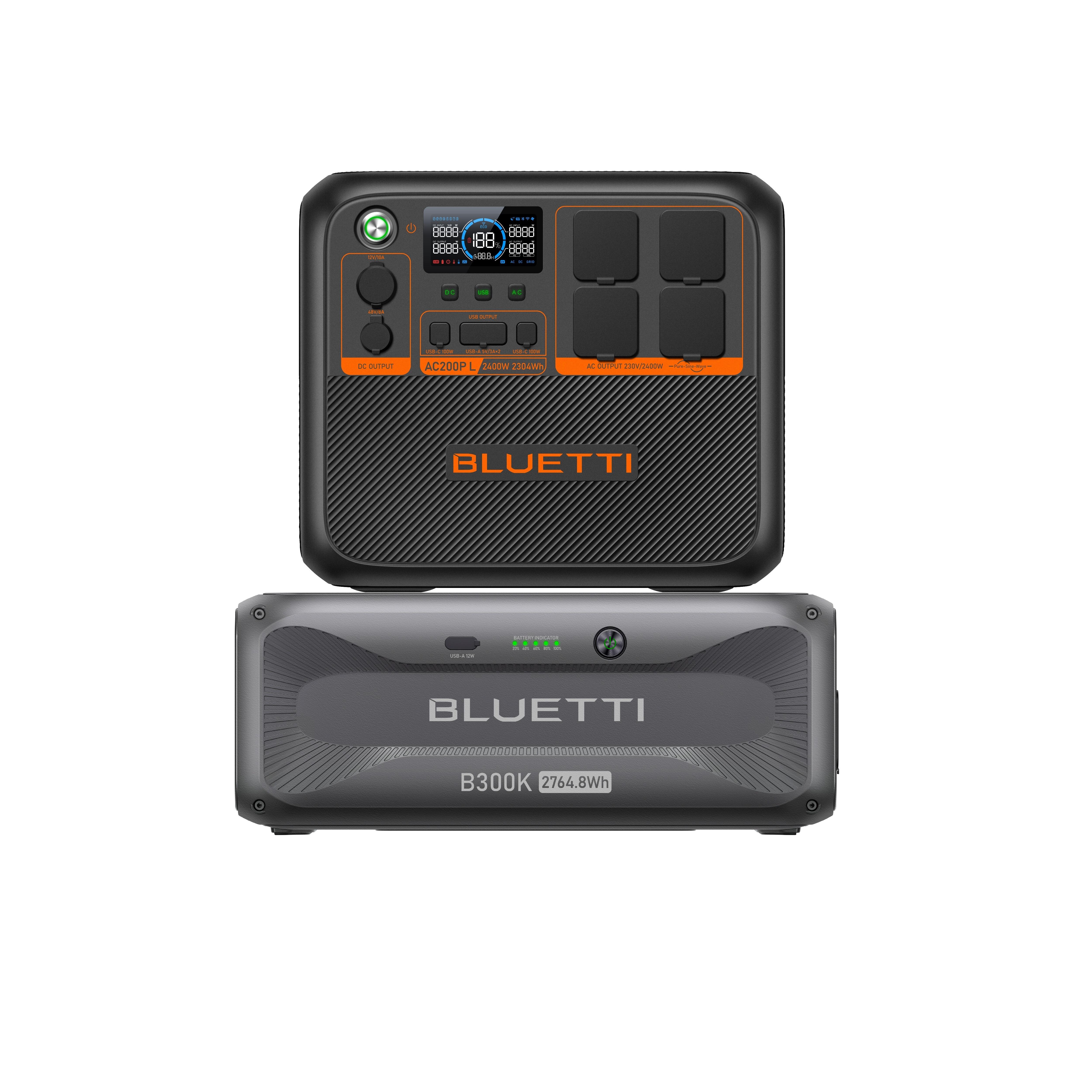 KIT de Powerstation BLUETTI AC200PL com B300K, 5068Wh