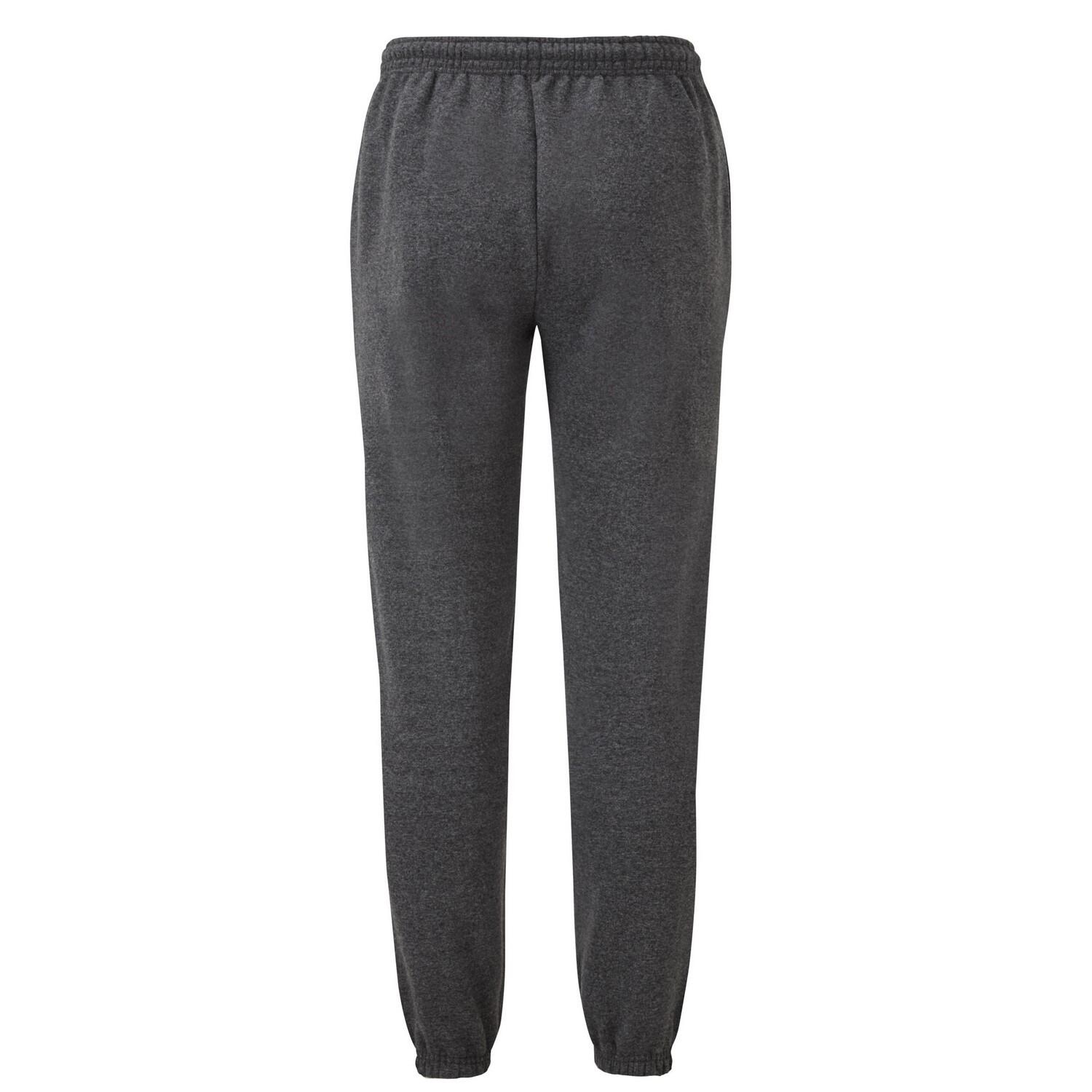 Heren Klassiek Elastisch Manchet Joggingbroek (Donkere Heide Grijs) 2/3