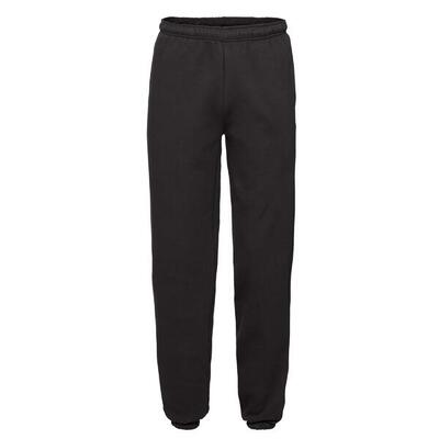 Pantaloni Da Jogging Orlo Elasticizzato Uomo Fruit Of The Loom Nero