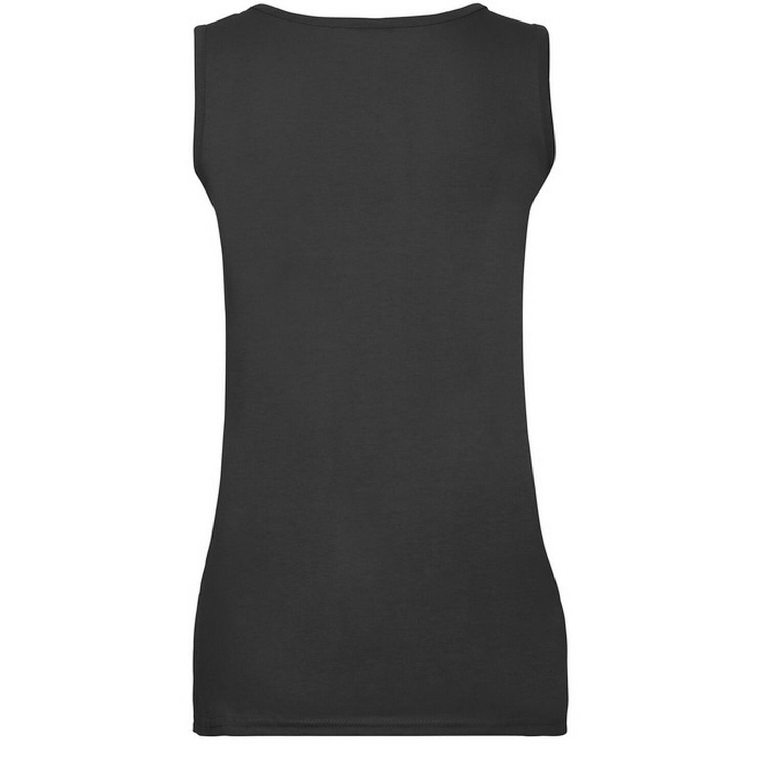 Dames Valueweight Vest Top (Zwart) 2/3