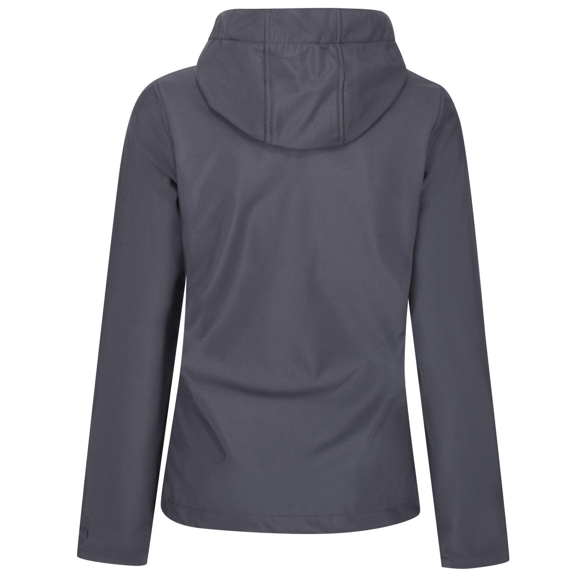 "Venturer" Softshelljacke mit Kapuze für Damen Mittelgrau/Schwarz 2/3