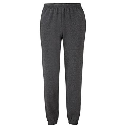Heren Klassiek Elastisch Manchet Joggingbroek (Donkere Heide Grijs)