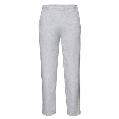 Pantaloni Da Jogging Orlo Aperto Adulto Unisex Fruit Of The Loom Grigio Erica