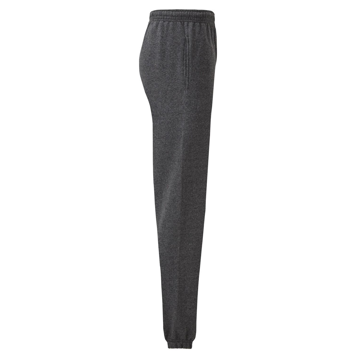 Heren Klassiek Elastisch Manchet Joggingbroek (Donkere Heide Grijs) 3/3
