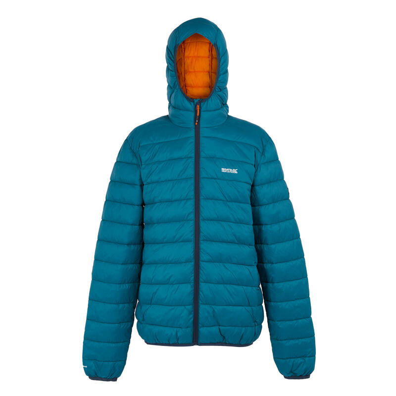 Veste Matelassée MARIZION Homme (Bleu Marocain / Orange Sombre)