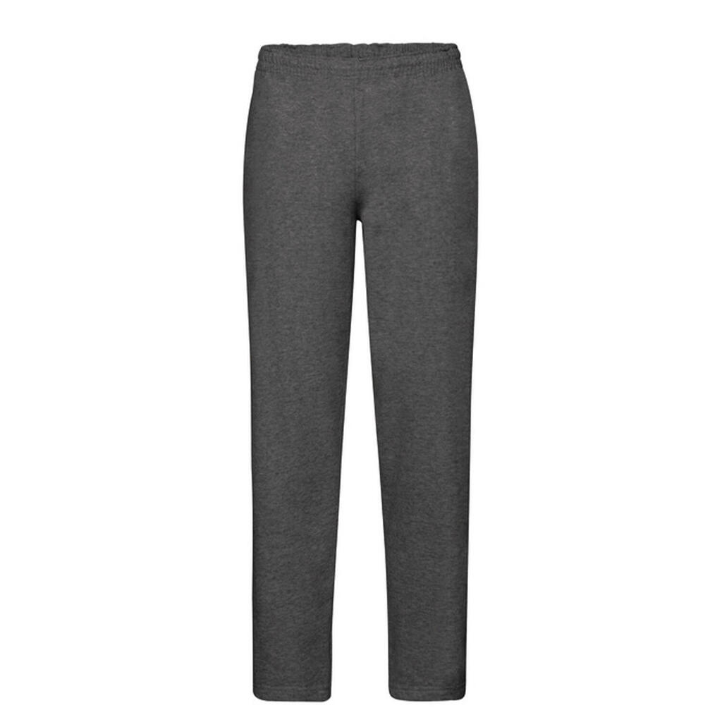 Mens Classic Open Hem Jogging Bottoms (Dark Heather Grey)