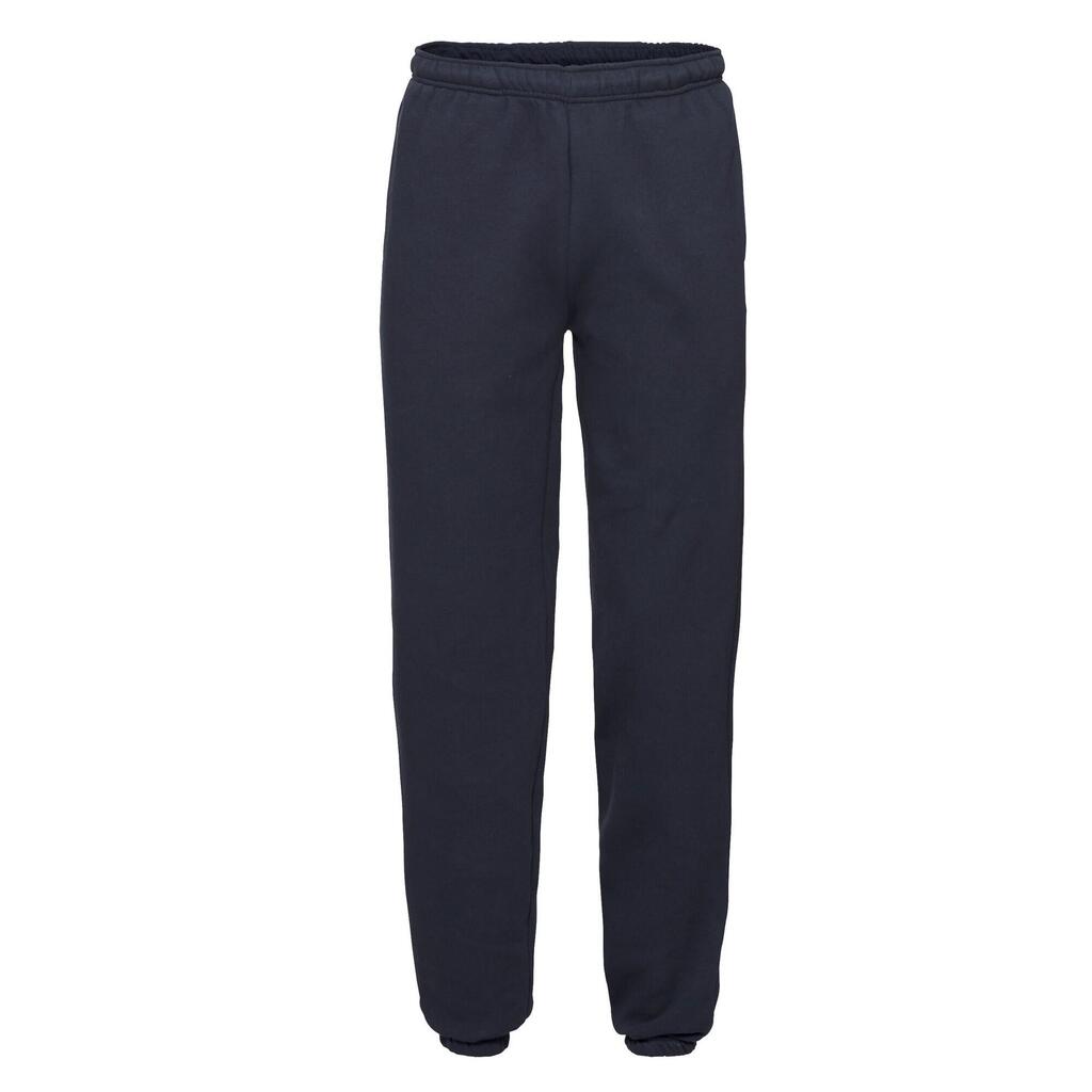 Unisex Adult Premium Elasticated Cuff Jogging Bottoms (Deep Navy)