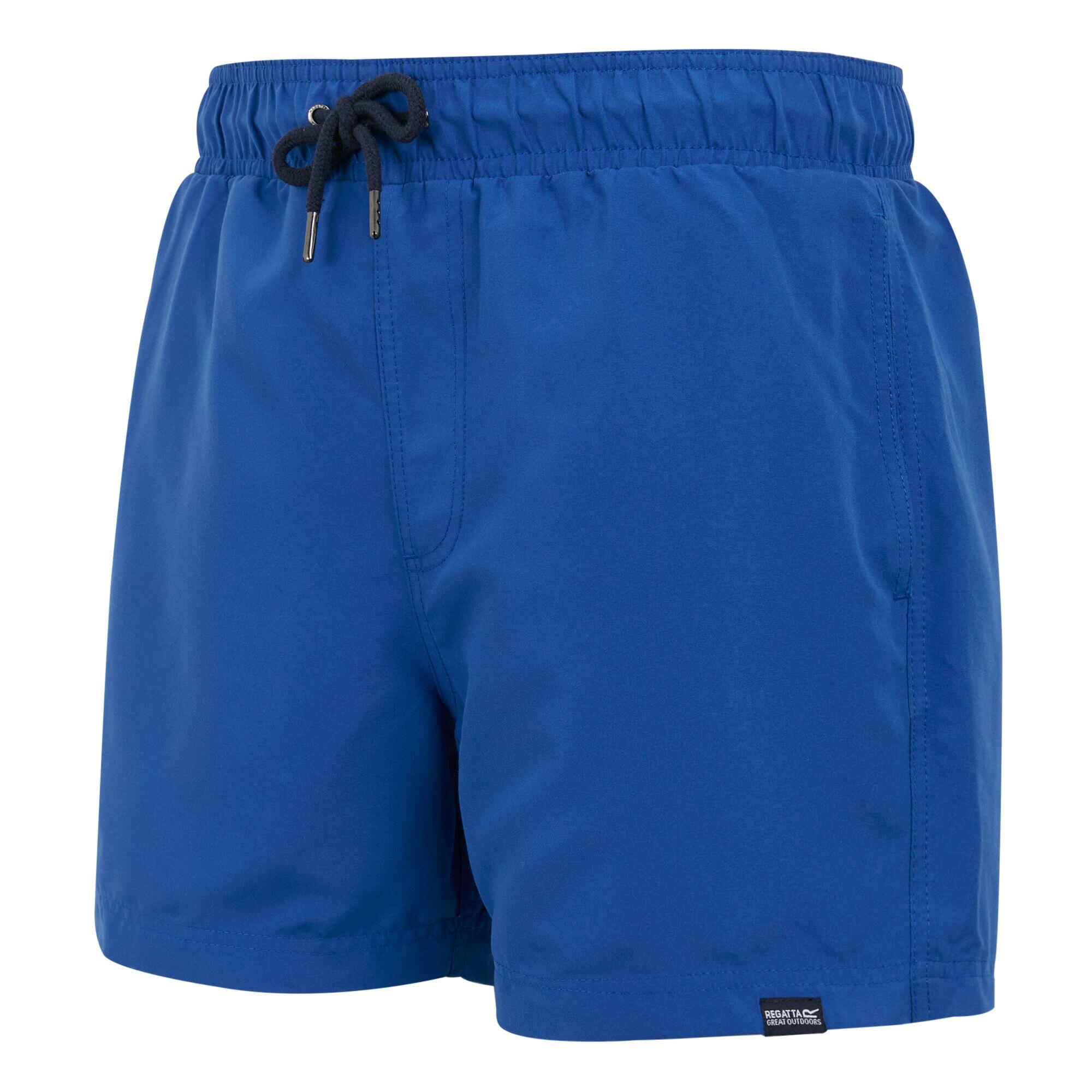 Short De Bain À Taille Élastiquée MAWSON Homme (Bleu Roi / Bleu Marine) 3/4