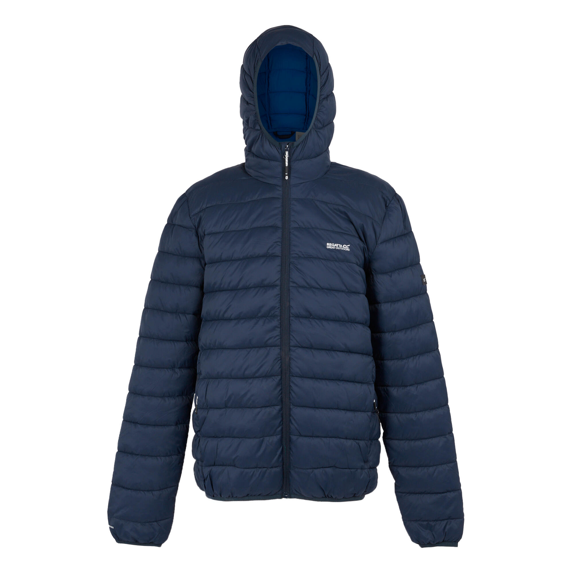 REGATTA Mens Marizion Baffled Hooded Padded Jacket (Navy/Olympian Blue)