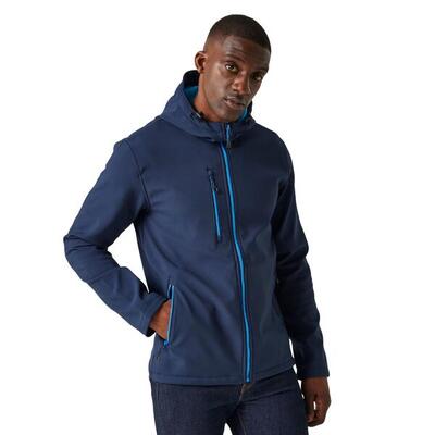 Heren navigate dubbellaags soft shell jacket met capuchon (lichtgroen)