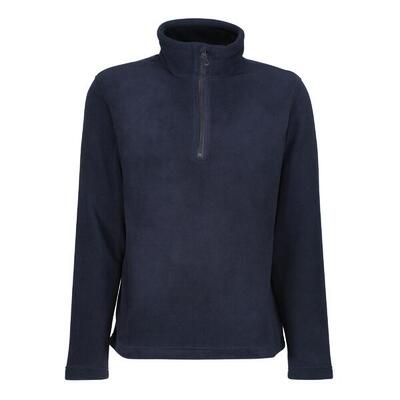 Heren honestly made recycled half zip fleecejack (zwart)