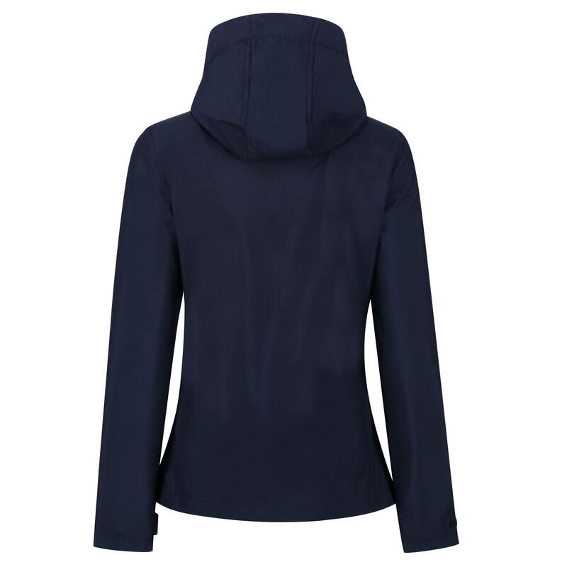 Dames Venturer 3 Layer Hooded Soft Shell Jacket (Marine / Frans Blauw)