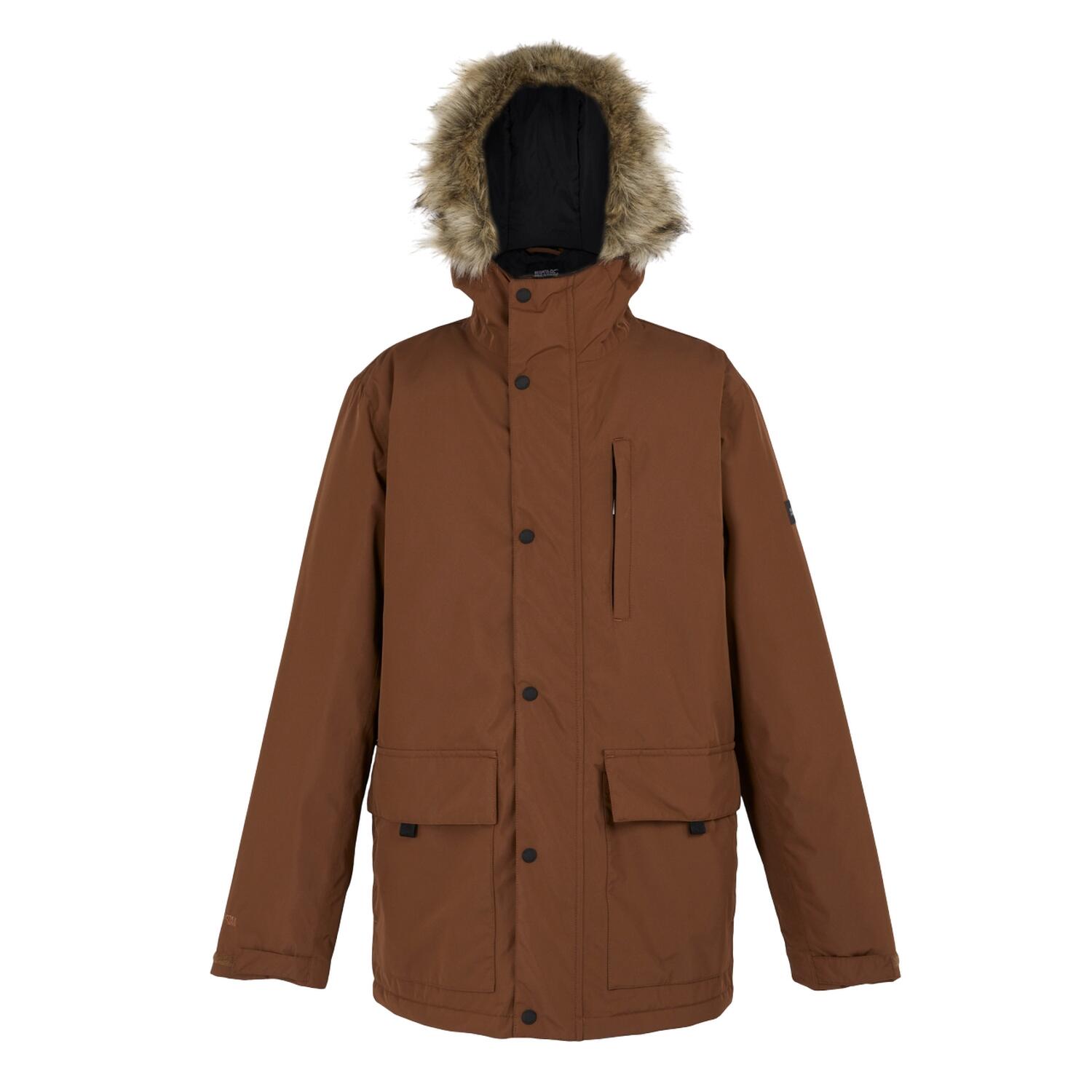 REGATTA Mens Salinger IV Waterproof Jacket (Dark Brown)