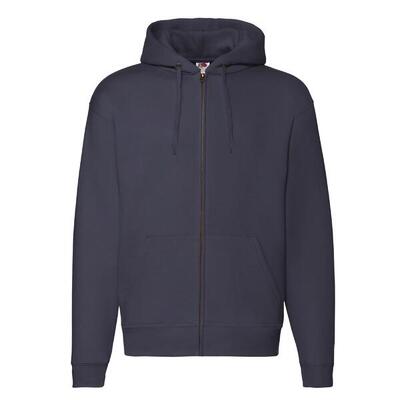 Heren premium full zip hoodie (deep navy)