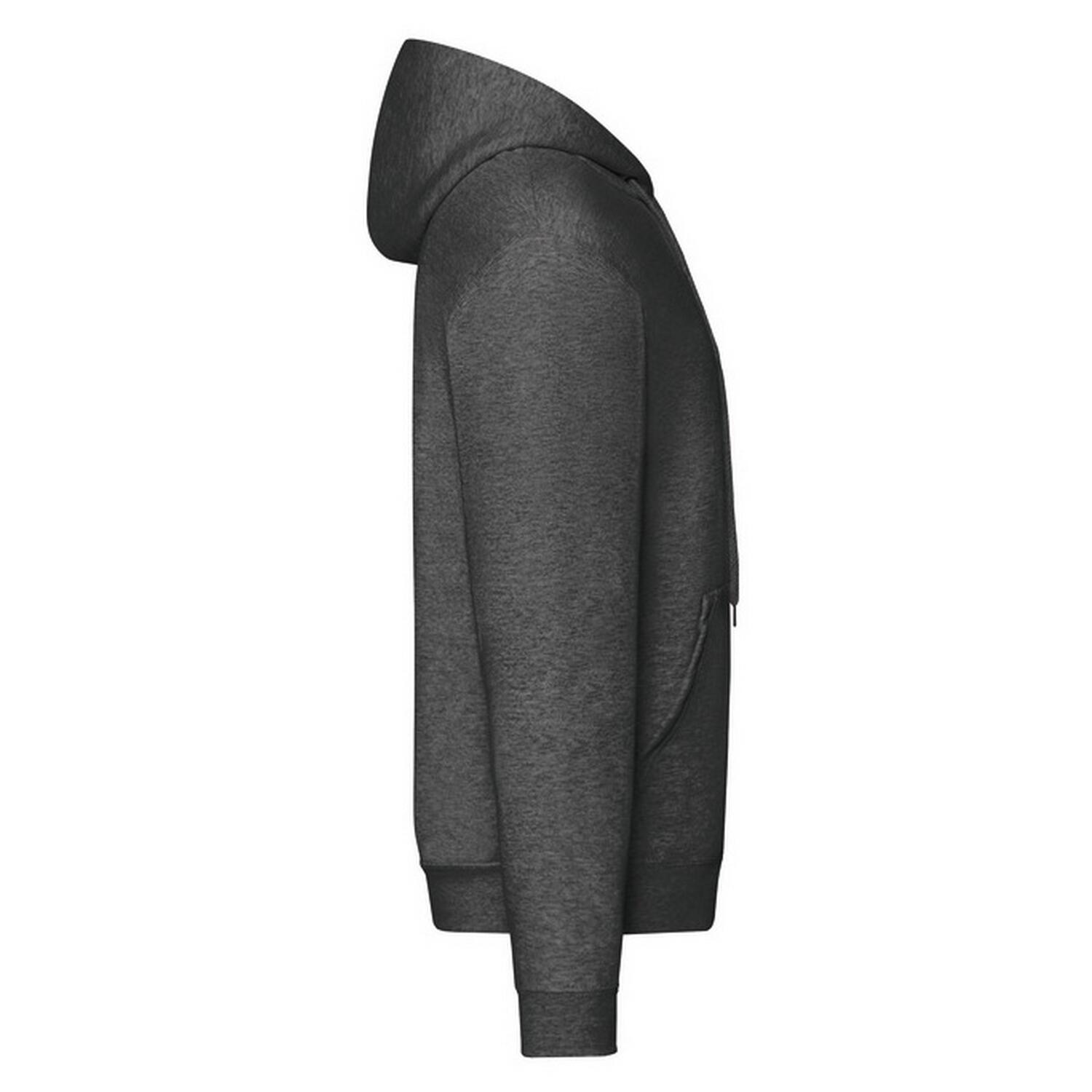 Heren Classic Heather Hooded Jacket (Donkere Heide Grijs) 3/3