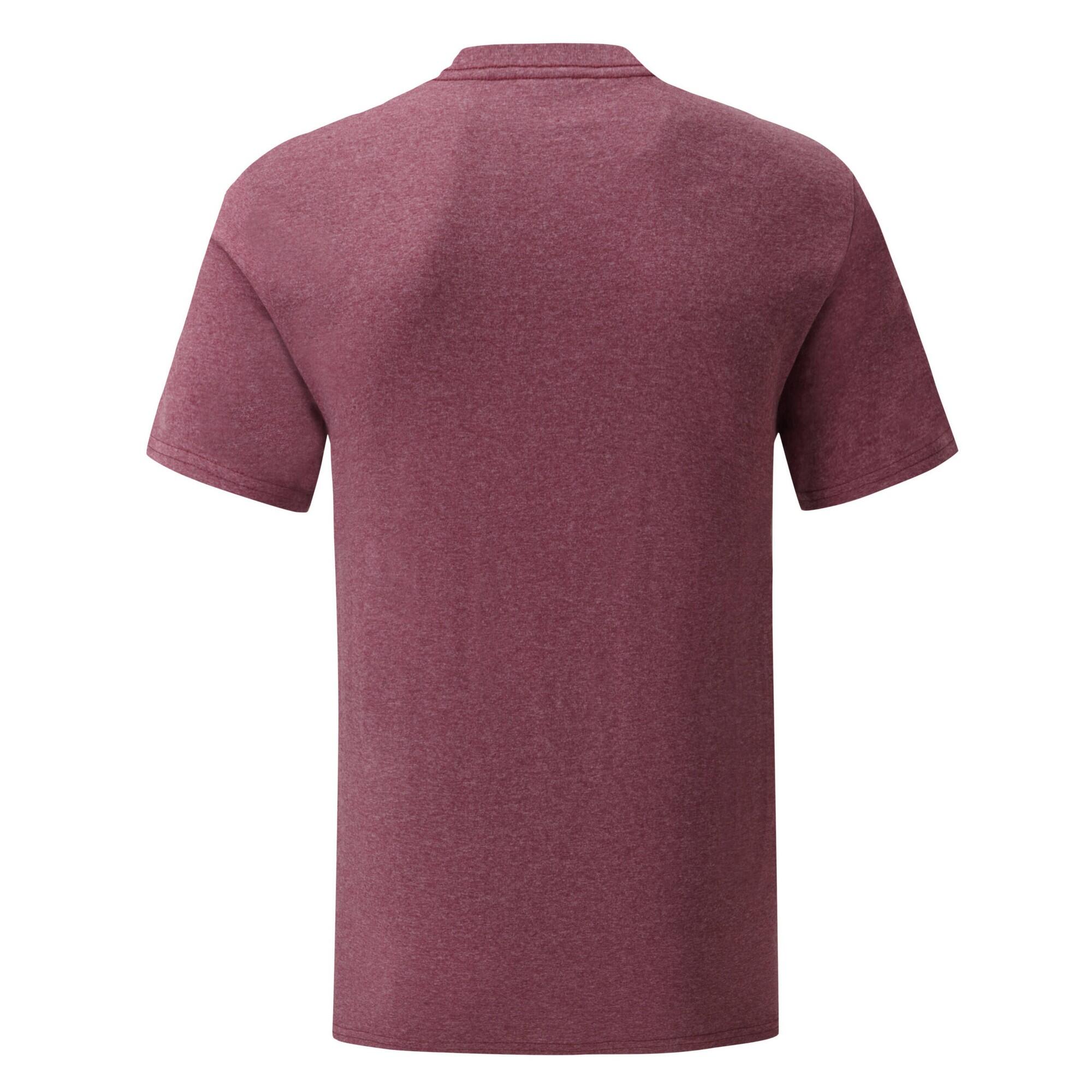 Camiseta Iconic de Jaspeado para Adultos Unisex Burdeos Jaspeado 2/2