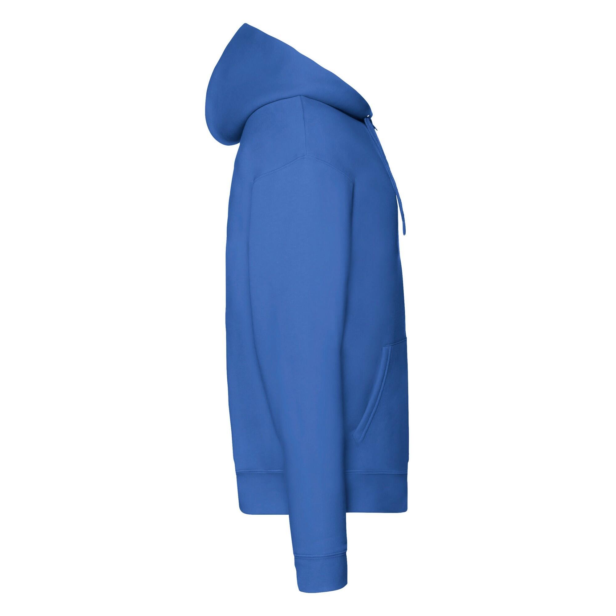 Sudadera con Cremallera Premium para Hombre Azul Real 3/3