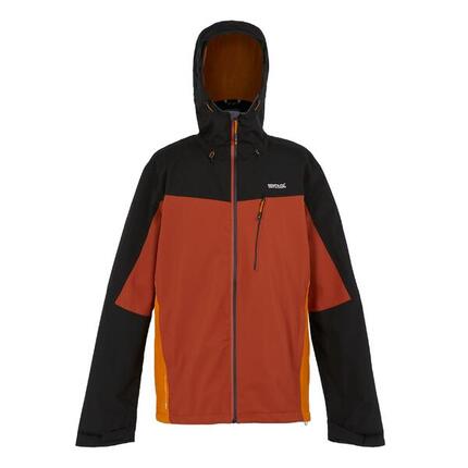 Jacke Birchdale mit Kapuze, wasserfest Herren Ockerbraun/Schwarz