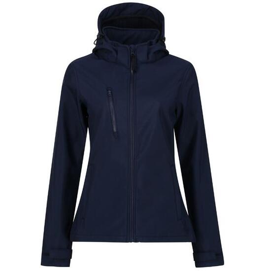 Dames Venturer 3 Layer Hooded Soft Shell Jacket (Marine)