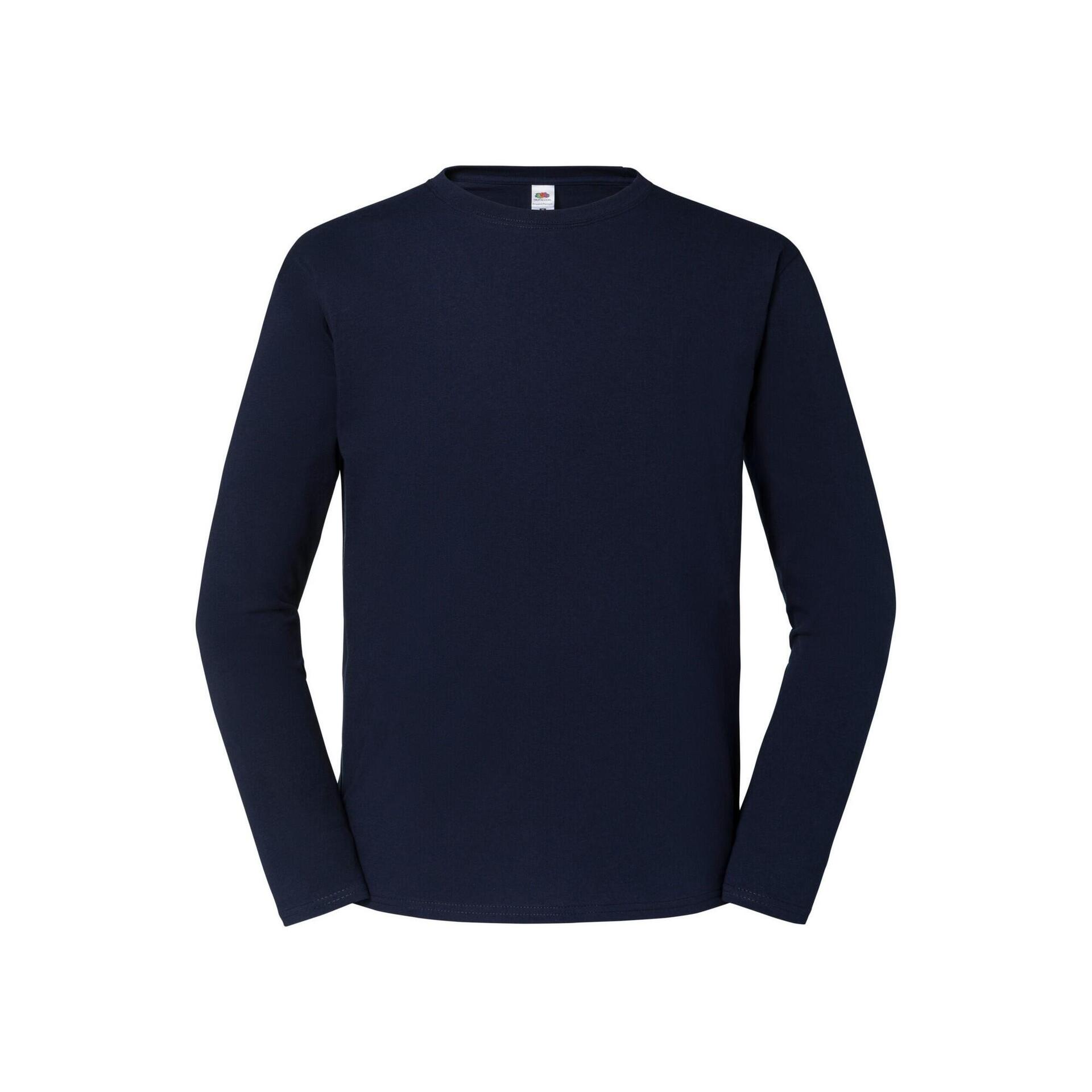 Fruit of the Loom SC238 - Baseball T-shirt lange mouw - Wit/Zwart | Groothandel Kleding: Nederland