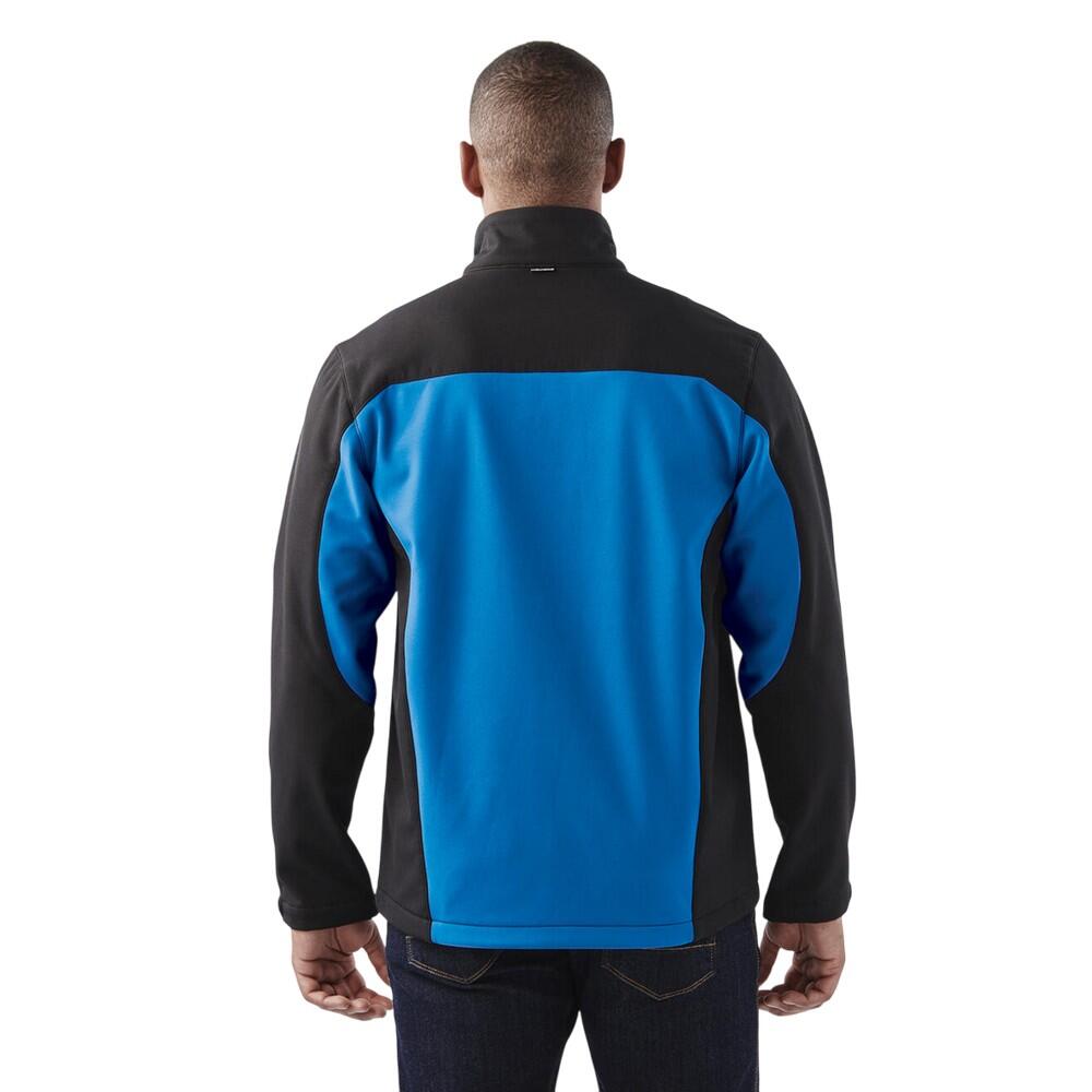 Cascades Soft Shell Jas voor heren (Azuurblauw/zwart) 2/3