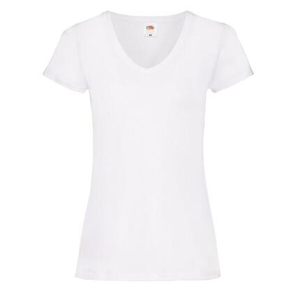 Dames Valueweight V Hals Tshirt (Deep Navy)